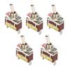 5PCS 15A 250V Mini Toggle Switch 6.3 Quick Pins Mechanical Valve  Various Applications