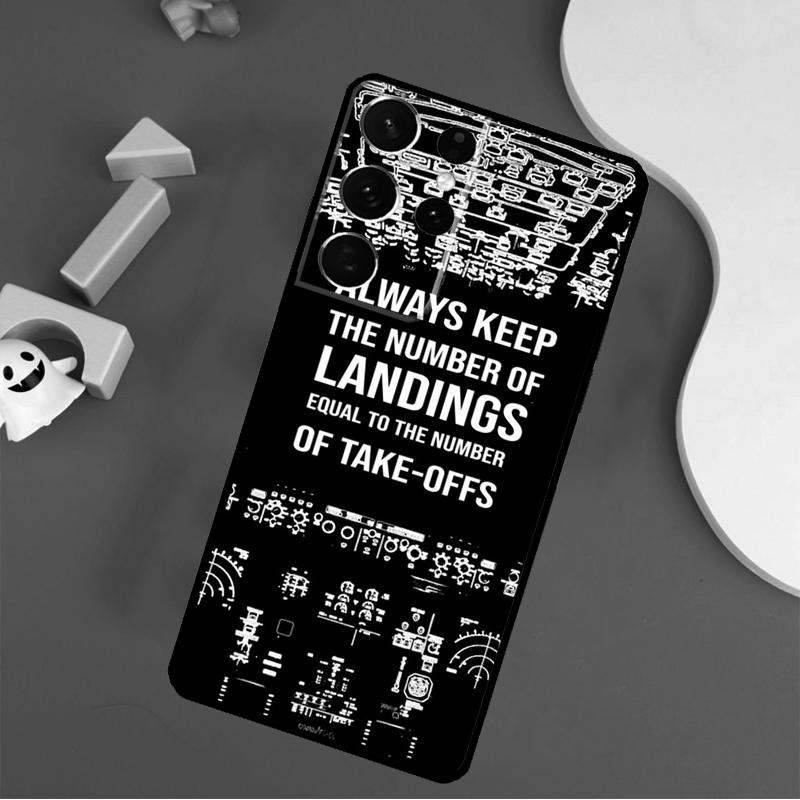 Aviation Airplane Instrument Phone Case For Samsung Galaxy S25 Ultra S24 Ultra S9 S10 S20 S21 S22 S24 Plus S23 FE Cover