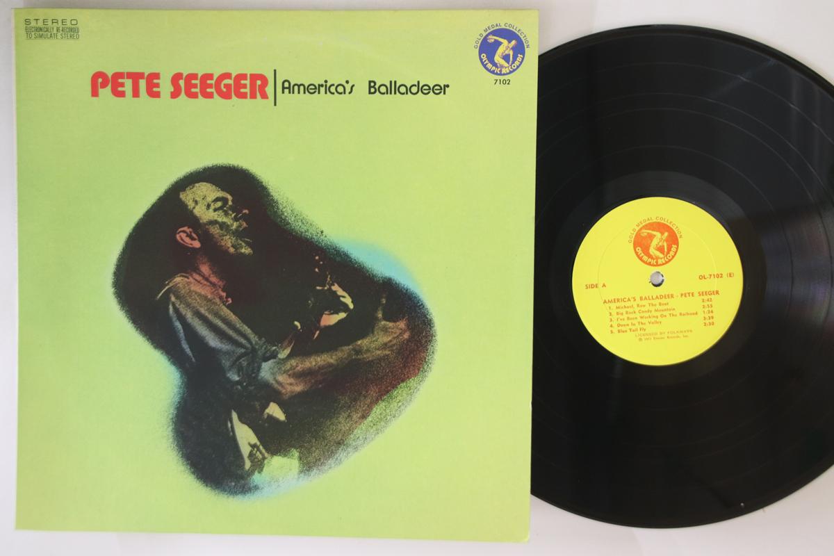 

LP Пластинка PETE SEEGER - America s Balladeer OL7102 OLYMPIC 1973 US Folk Б/у