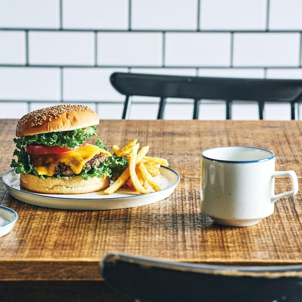 Aito Seisakusho Microwave and Dishwasher Mino Made In 567045 "Grain" Plate, Safe, Blue, L, Approx. 23cm, Ware, Japan,