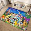 1pc Disney Mickey Mouse and Minnie Pattern Carpet Area Rug Non Slip Carpet Hand Washable Floor Mat Suitable For Living Room Bedroom Home Decor