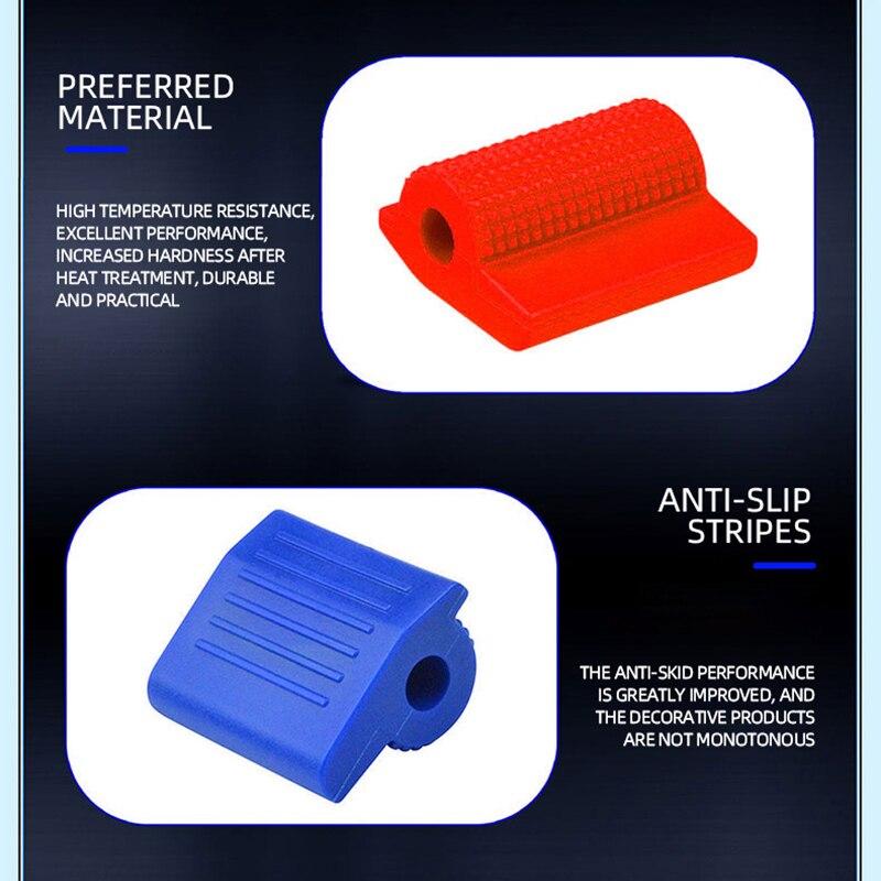 2PCS Universal Motorcycle Shift Gear Lever Pedal Rubber Cover Protector Foot Peg Toe Gel For Honda Yamaha Kawasaki Accessory