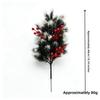 Fake Red Berry Artificial Norfolk Pine Branches Elegant Realistic Christmas Pine Needles Plastic Handcraft