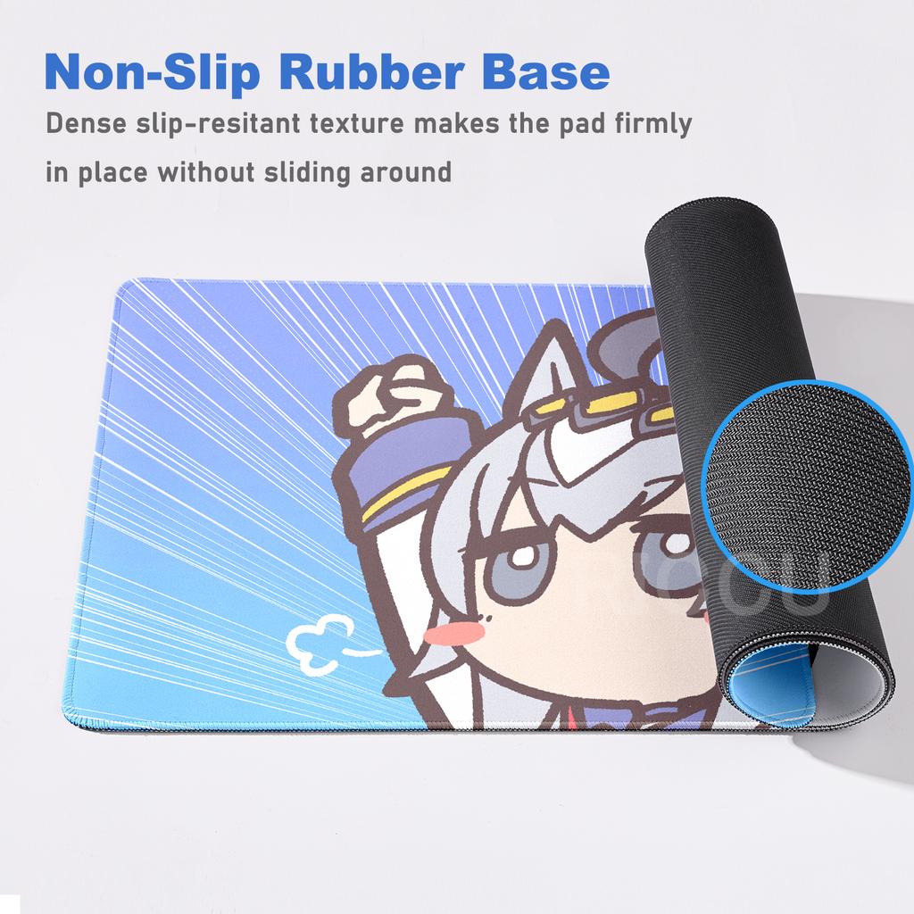Tappetino per Mouse Umamusume Ragazza Anime Carina Oguri Cap Giocatore per Computer Tappetino Mouse Antiscivolo XXL HD Giocatore Tappetino da Scrivania Pretty Derby Accessori PC