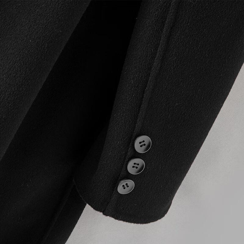 Vanzhen Men's 2025 Autumn/Winter Double-Faced Pure Wool Overcoat