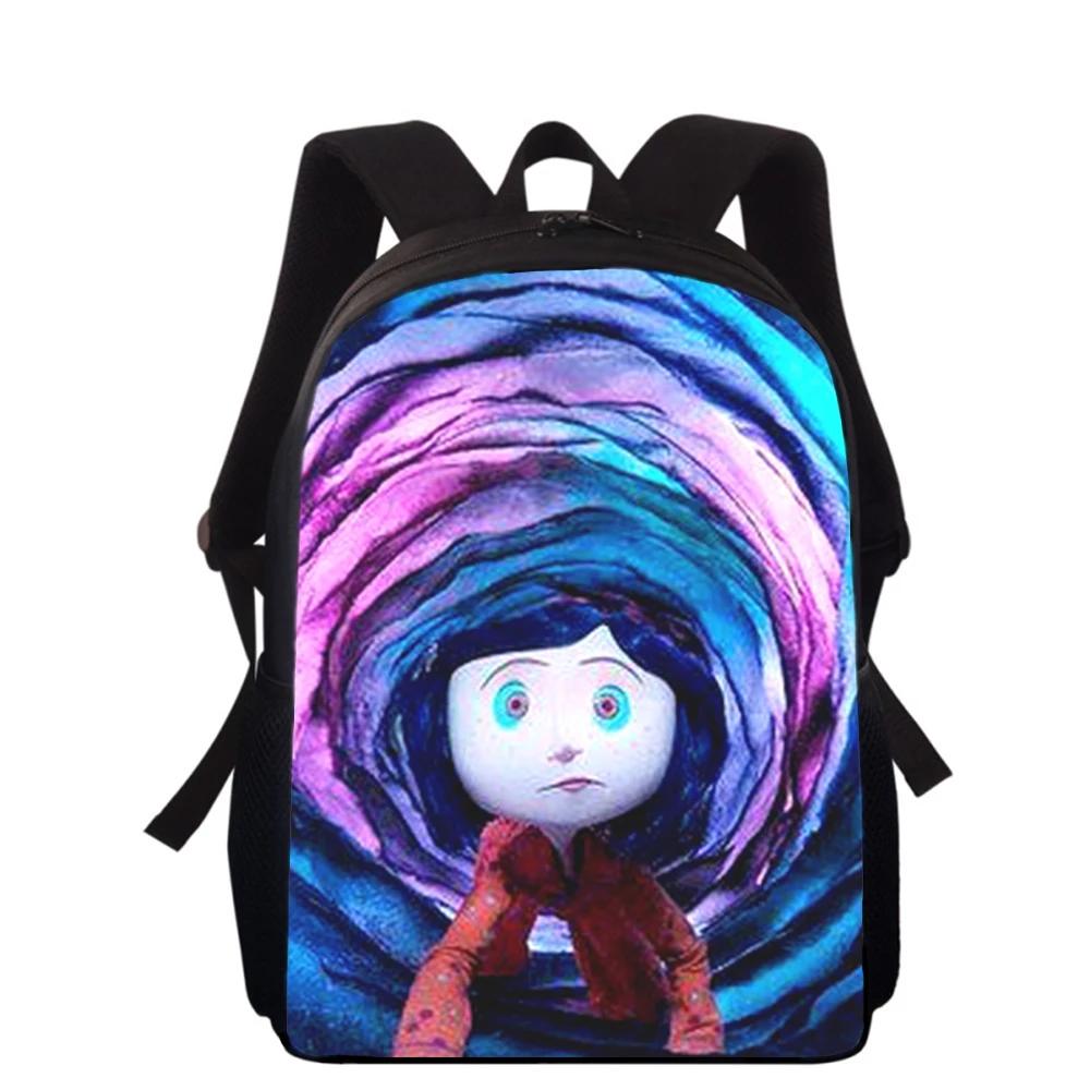 Coraline The Secret Door 3D Print Kids Backpack Primary School Bags for Boys Girls Back Pack Students School Book Bags
