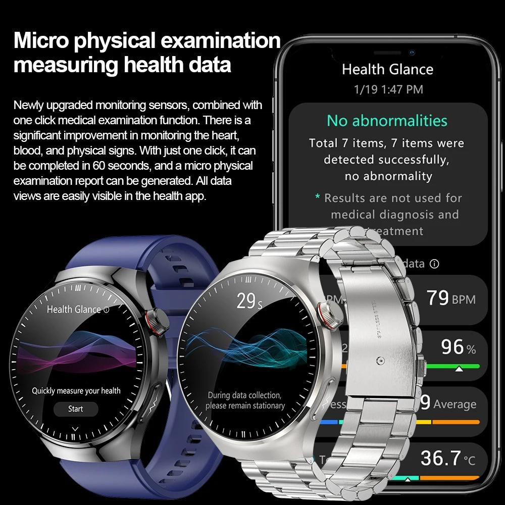 SACOSDING GT4PRO Smart Watch Women Wireless Call ECG+PPG Blood Pressure Health Monitor SOS Sports Fitness Smartwatch For Men