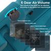6 Speed Dust Leaf Collector Industry Cordless Air Blower Cleaning Sweeper Garden Tool With 2 battery Snow Blower 4200W 388VF