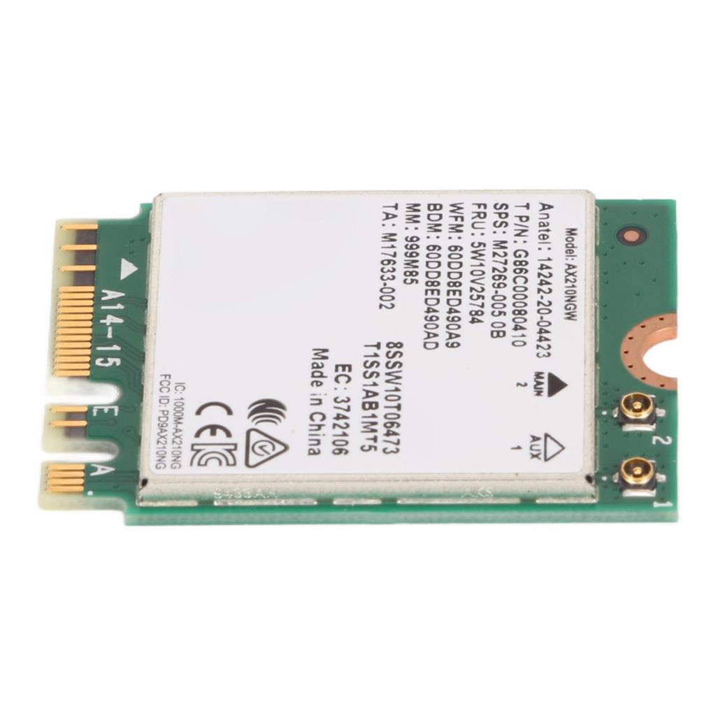 WiFi 6E Wireless Card 2.4G 5G 6G 5400Mbps NGFF M2 BT5.3 MU MIMO 160MHz 802.11ax Wireless Network Card for Laptop