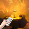 16 Lights Ocean Wave Projector Table Lamp Water Ripple Tall Ambient Table Light Type-C Rechargeable Warm Atmosphere Night Light