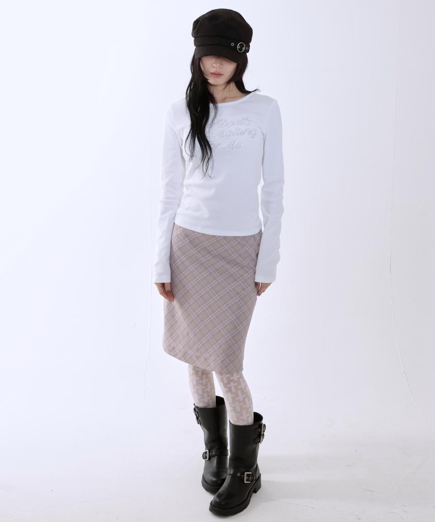 Leoninghai Hotfix Lettering L/S Tee [White]