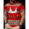 Comfortable Simple Men's New Year's Printed Top Short-sleeved Casual Versatile T-Shirts Men’s