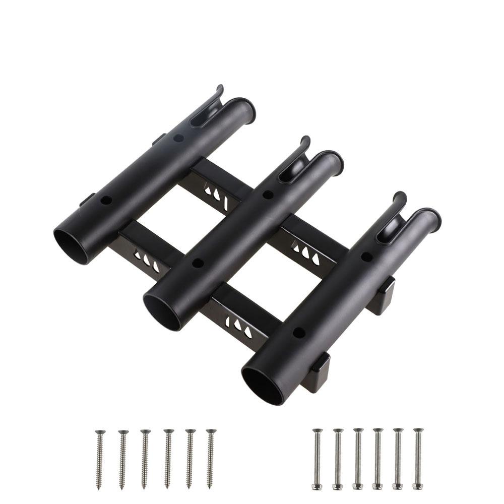 

Durable Plastic Fishing Rod Racks Saltwater Proof Fishing Rod Stand Kayak Fishing чёрный