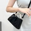 Cloud Pleated Bag Summer New Temperament Hand Carry Pearl Wrist Handbag Shoulder Messenger Bag