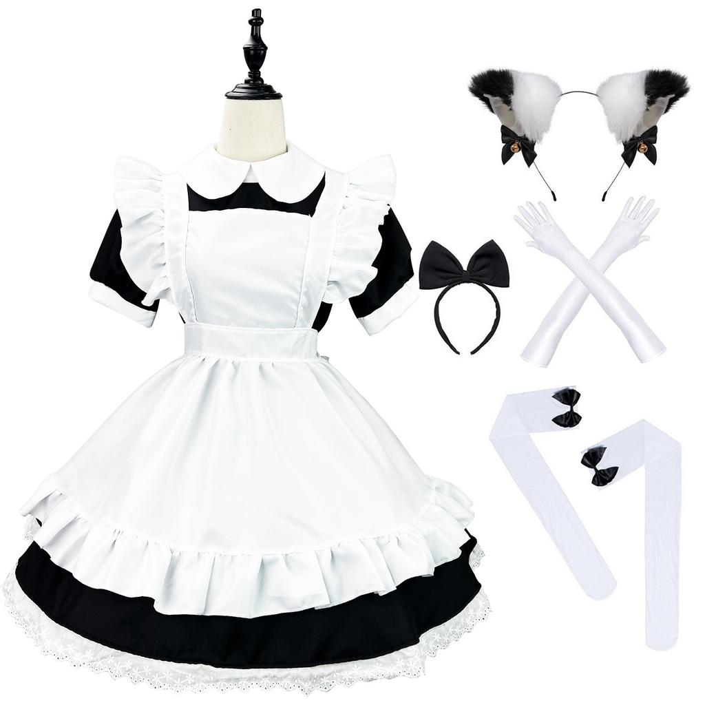 Light Music Girl Maid Cosplay Costume with Alice Lolita Theme Anime Cosplay