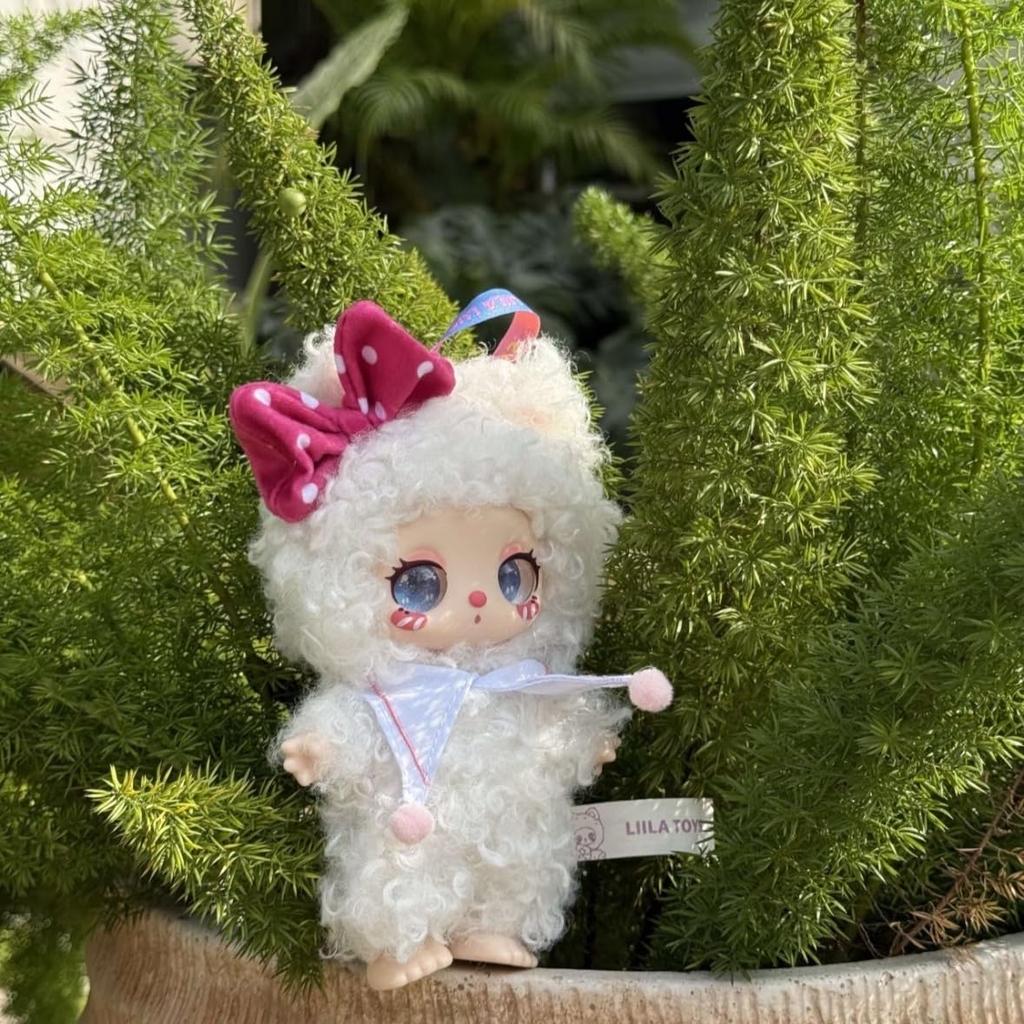 TRRCEPOS 3rd Honeyland Enchantment Series Authentic Lovebu Keychain Fluffy Curly Hair Interchangeable Bow Macaron Colors Bag Blind Box Specifications