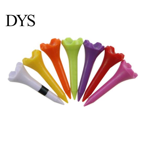 Verstellbarer Tee 10 Stück 38/70/82MM Golf Gestreift Spitze Scharf Kunststoff Ballhalter Trainingshilfe Spike Set Zubehör Golfer Geschenke Robust