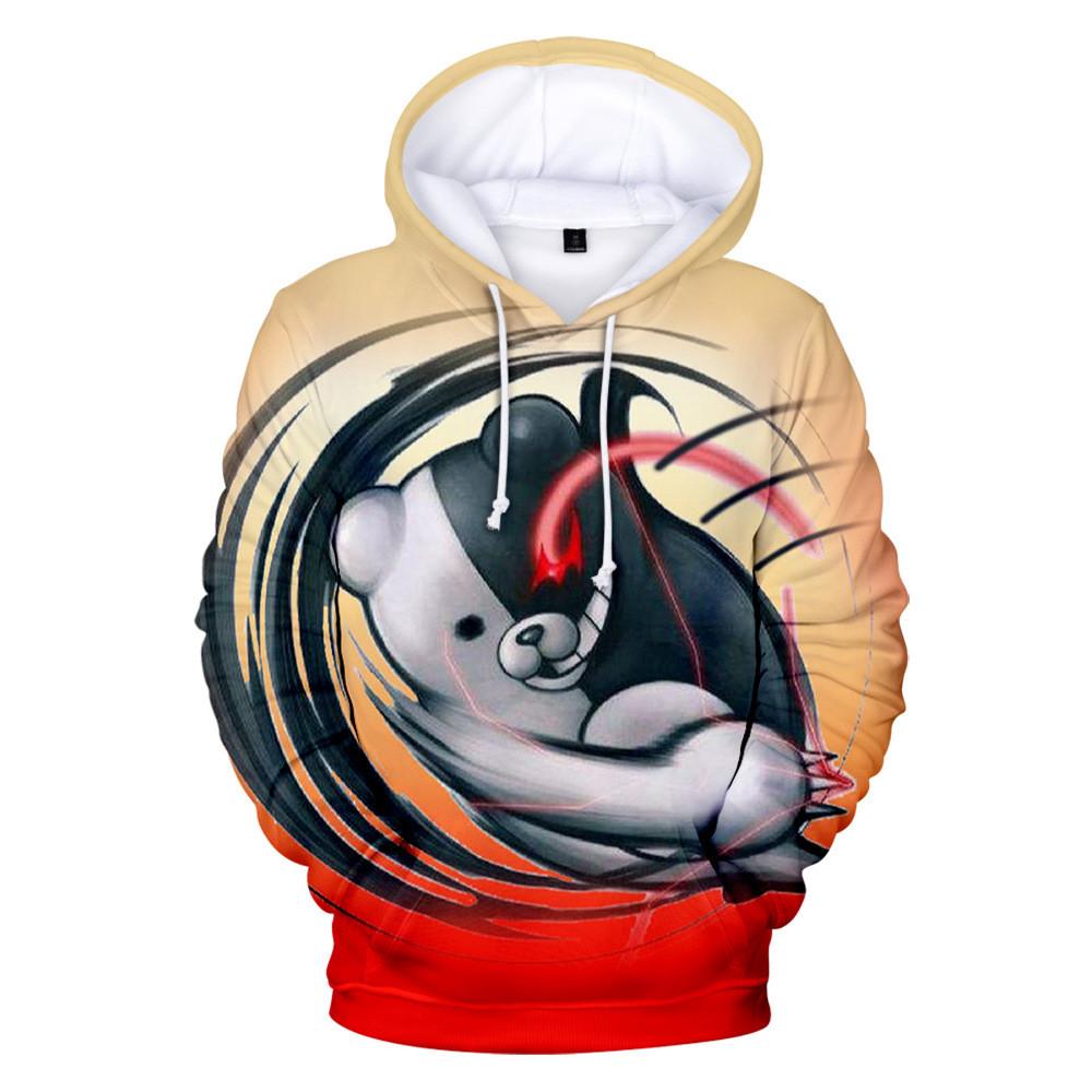 3 To 14 Years Kids Hoodie Danganronpa Monokuma 3d Printed Boy/girls Hoodies Dangan Ronpa Cartoon Sweatshirt Children Pullover