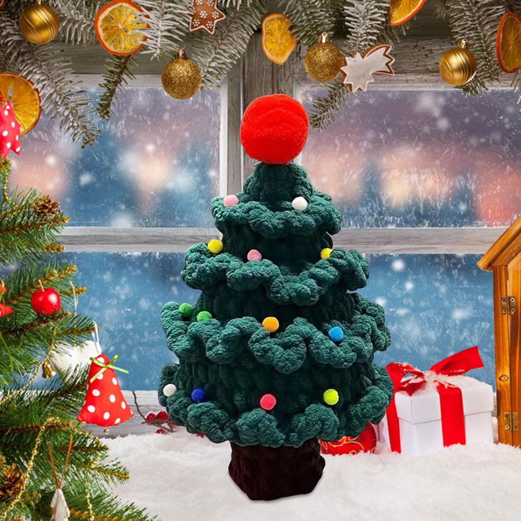 Hand Crocheted Christmas , Figurine, Handmade, for Desk, Party, Office, Festival, Indoor