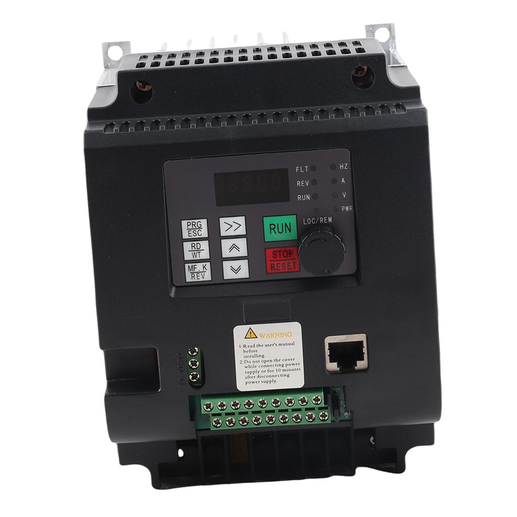 Solar Inverter 4KW Variable Frequency Drive Photovoltaic Pump Speed Controller Input DC200‑400V Output 1PH 0‑220VAC