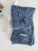 Korean version ins advanced sense color matching knitted scarf women's autumn and winter new soft waxy warm versatile couple scarf