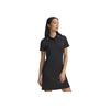 Under Armour Drive Golf Sports Series Simple Solid Color Pullover Polo Dress Women Dresses Black 1389587-001