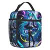Custom Hatsunes Miku Insulated Lunch Bag for Work School Anime Manga Resuable Cooler Thermal Lunch Box Unisex