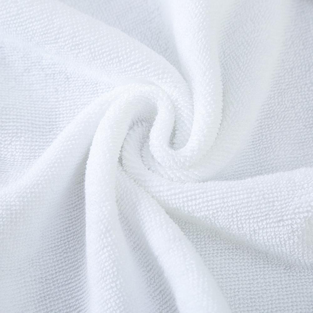 70CMX140CM White Cotton Towel Super Absorbent Lightweight Washcloth for Hotel Home Bathroom Spa Gym