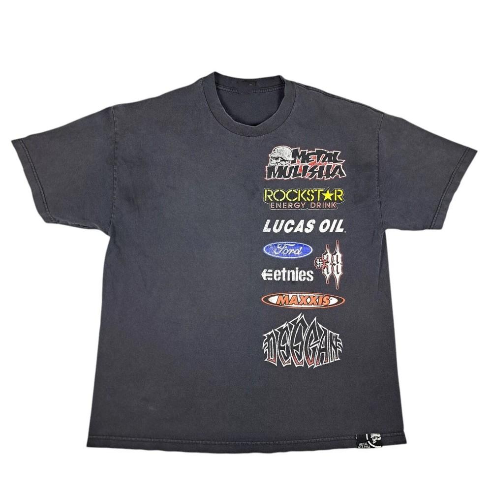 Винтажная футболка Y2K в стиле Metal Mulisha с черепом, гранж, скейтбордистская футболка, унисекс, размеры S-4XL L