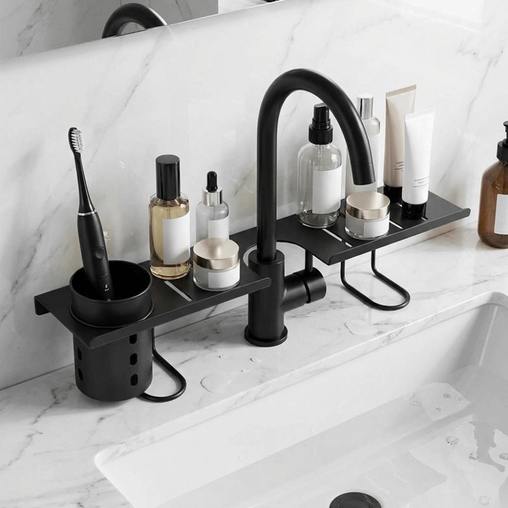Water Drainage Bathroom Storage Rack Hollow Out Kitchen Sink Shelf Over Sink Shelf for Kitchen