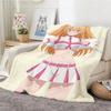 Anime 2.5 Dimensional Seduction Throw Lightweight 240g Flannel Blanket Soft Skin-friendly for Summer Cooling