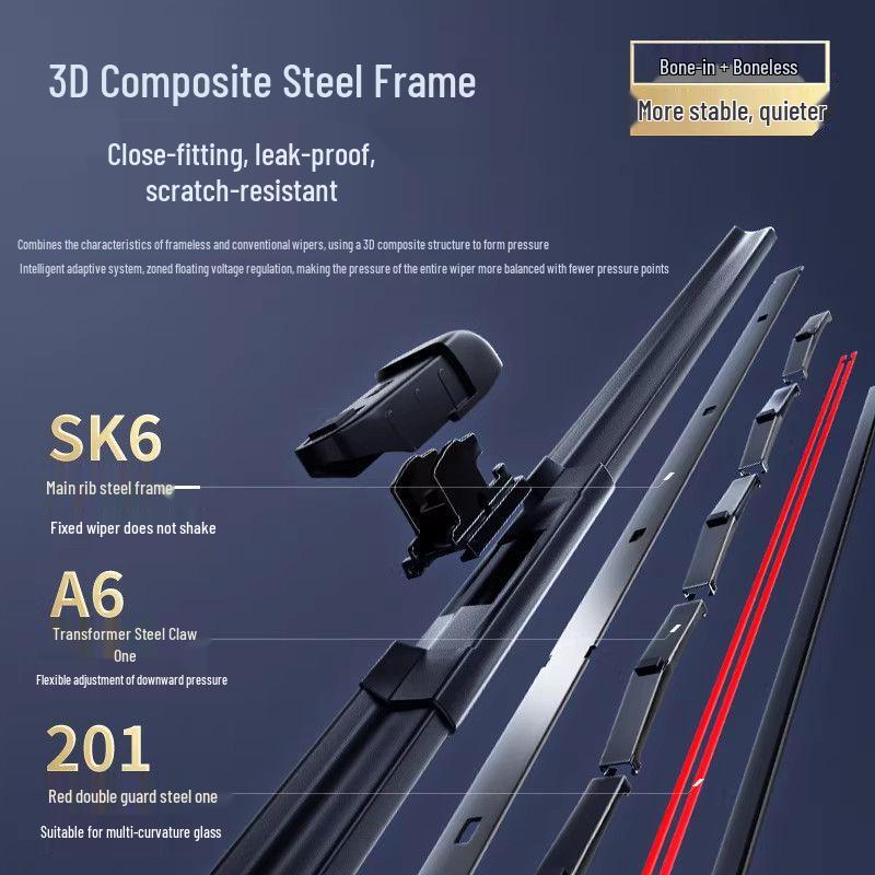 

Yika Zizun 8 Series Silent Durable Wiper Blades for Honda, Toyota, Haval, and Changan