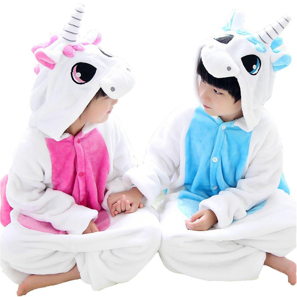 Monster Kigurumi Costume for Kids, Cosplay Costume, Loungewear, Unisex (130cm, Pink)