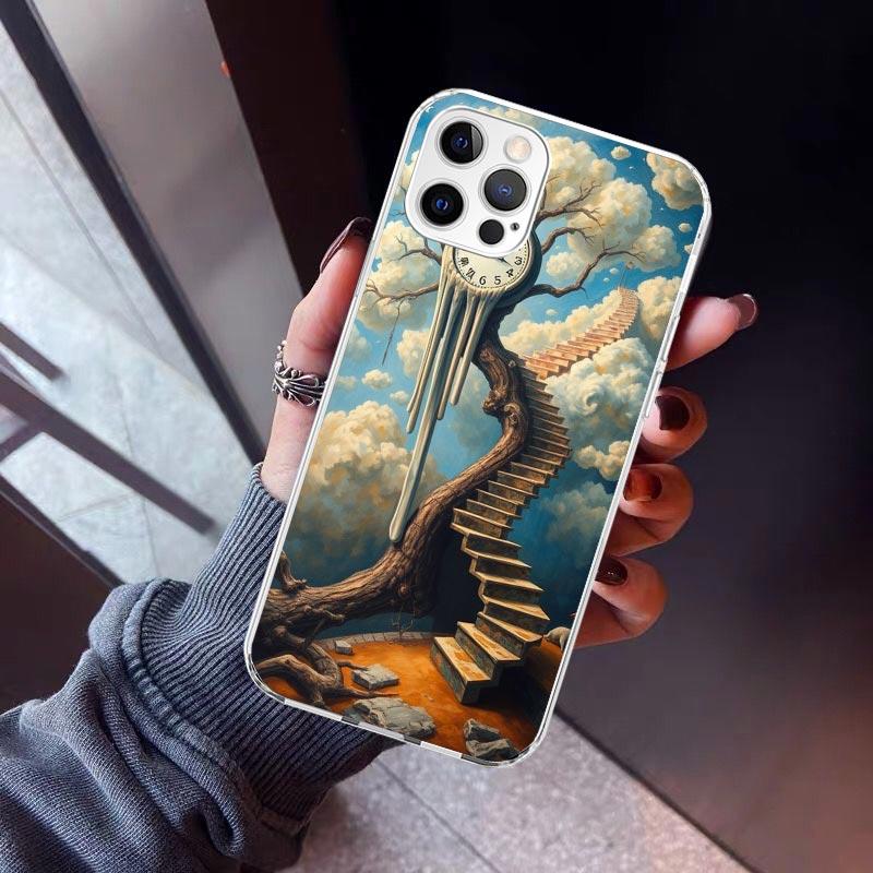 Salvador Dali Art Phone Case For iPhone 17 Air 11 13 Mini 14 15 Plus 16 12 Pro Max 16E SE 7 8 Pattern Soft TPU Back Cover  13 12