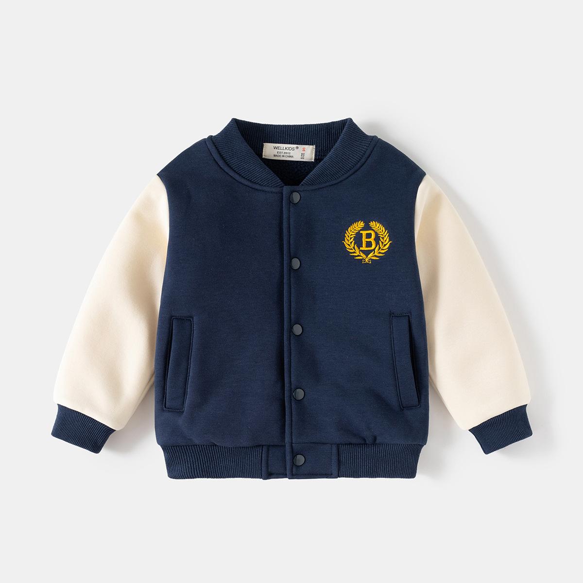 

Мальчиковая бейсбольная куртка вязаный кардиган весна и осень новая осень детская одежда детская осенняя одежда 100cm