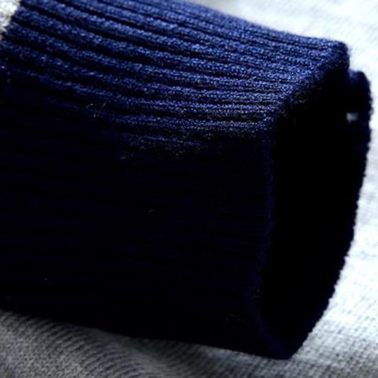 Herbst Winter Herren Pullover Slim Fit Rundhals Langarm Guter Griff Strickware Kältefest Feinstrickpullover für den täglichen Gebrauch