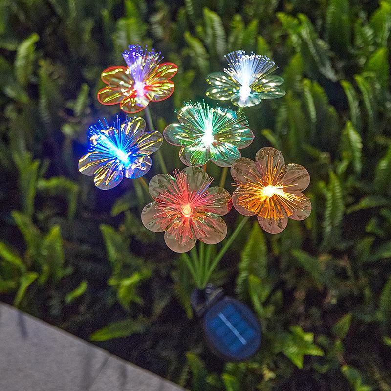 Outdoor Solar Firefly Courtyard Lights - Waterproof Landscape Lawn and Ground Plug Night Lights