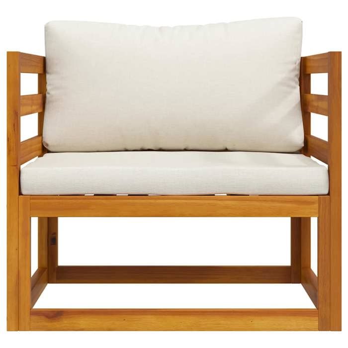 Maison Exclusive - Chaise de jardin avec coussins crème Bois d'acacia massif