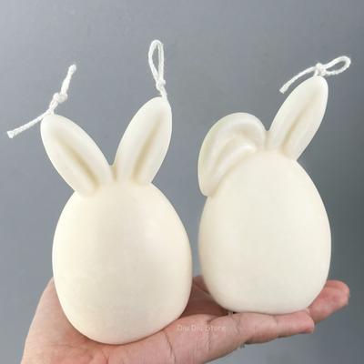 Ornamento di Pasqua Coniglio Stampo Candela in Silicone Fai da Te Artigianale Uovo Senza Volto Coniglietto Sapone Gesso Resina Stampi Decorazione Casa Artigianato Regalo