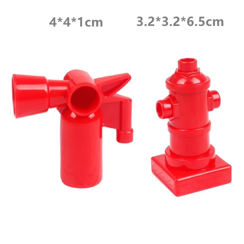 Big Building Blocks Compatible Large Bricks Road Plate Car Parking Pole Fuel Station City Traffic Kids Educational Creative Toys