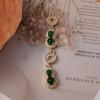 Green Jade Gourd Pendant Necklace - Natural Emerald Jade, Japanese Korean Fashion