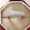 New Simple and Versatile Women Wedding Rings Copper Color Bands Full Paved CZ Stone Luxury Promise Wholesale Zircon