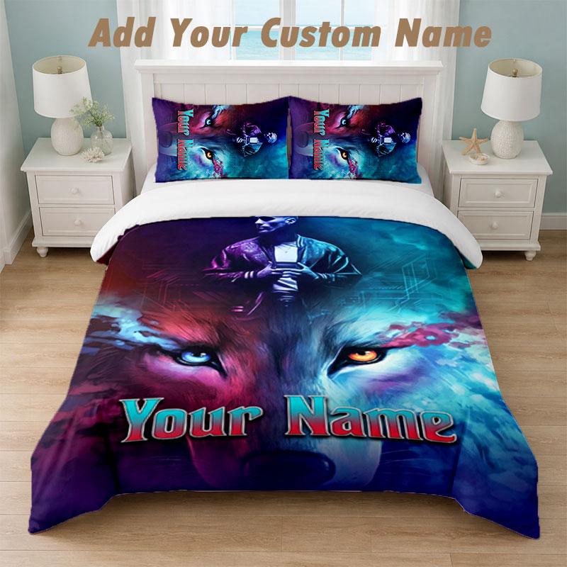 Bedding Set 1 Duvet Cover 2 Pillowcases Kontra K Print Soft Bed Linen Bedroom Decor