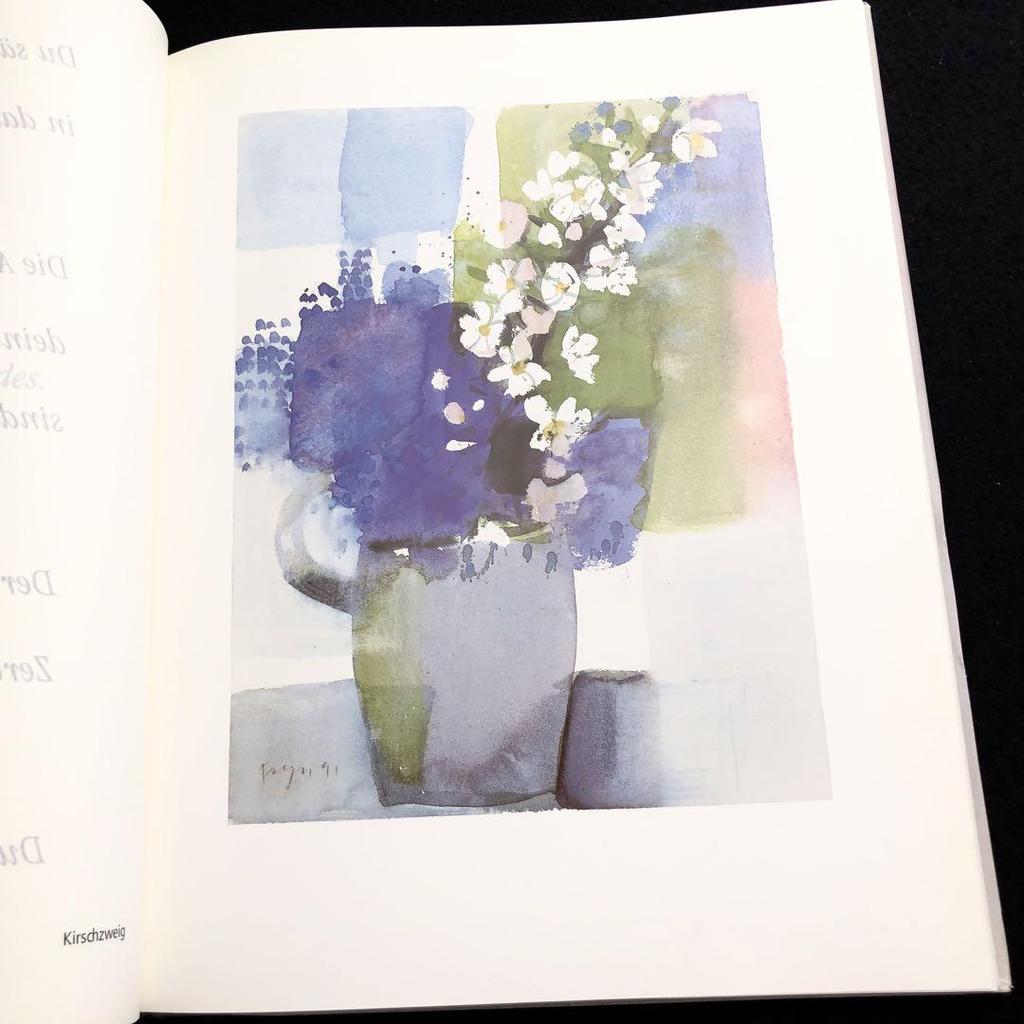 [USED] Andreas Felger's floral watercolors art book "Farbwerdung