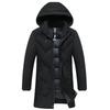 Men's Mid-Length Winter Down Cotton Jacket - Thick, Warm, Casual Coat
