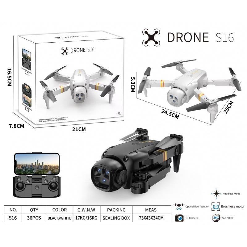 Brushless Foldable Drone with Dual Cameras & Screen Controller for Aerial Photography