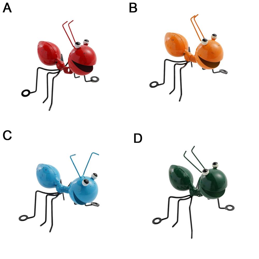 Cartoon Metal Ant Garden Decoration SetIron Art Ant Statue Decorative item Art  For Outdoor Yard Lawn Home Desktop Decor