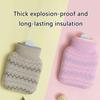 Mini Silicone Hot Water Bottle 300ml With Soft Cover Support Microwave Water Bottle Water Bag For Winter Use