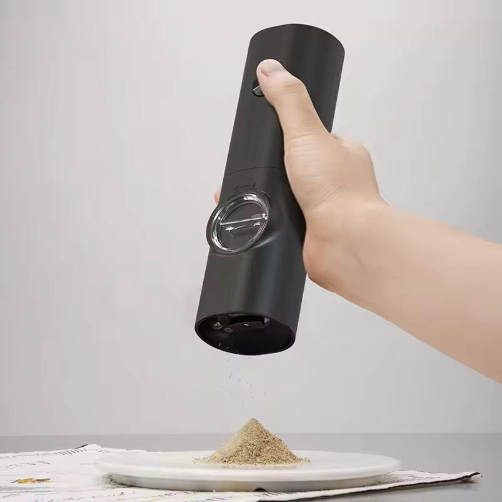 1pc/2pcs Rechargeable Electric Salt And Pepper Grinder Ceramic Grinding Core Kitchen Tools Home Use