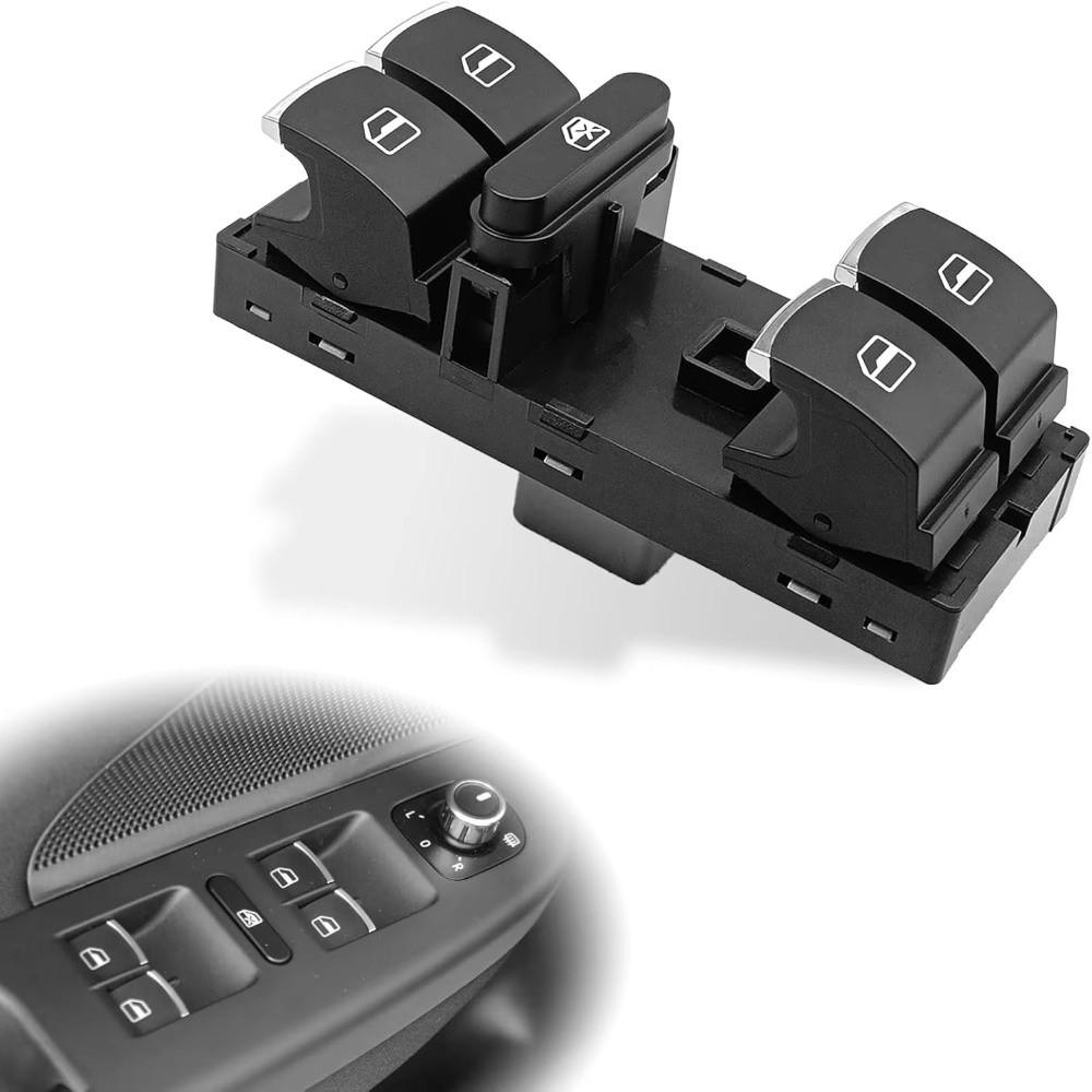 Electric Power Master Window Switch Front Left Window Switch For CADDY MK3 GOLF MK5 MK6 JETTA